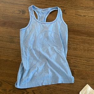 Blue lululemon tank top